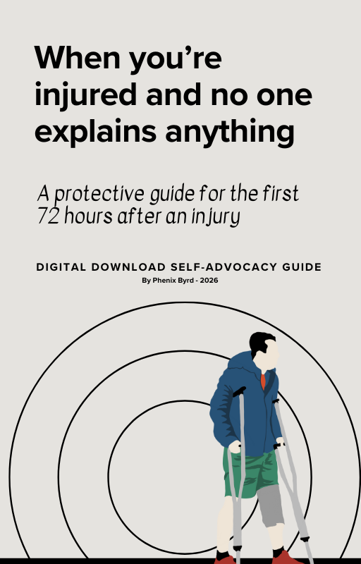 When you're injured and no one explains anything