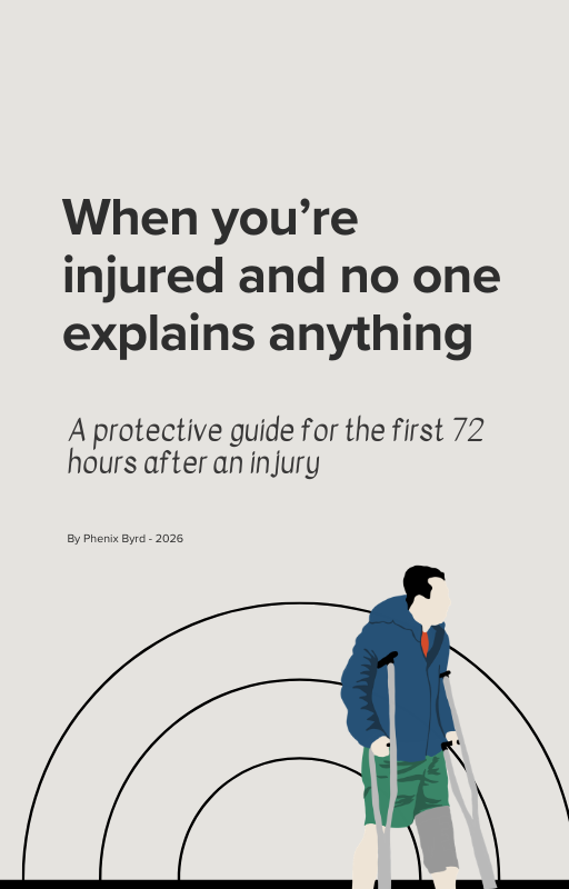 When you're injured and no one explains anything